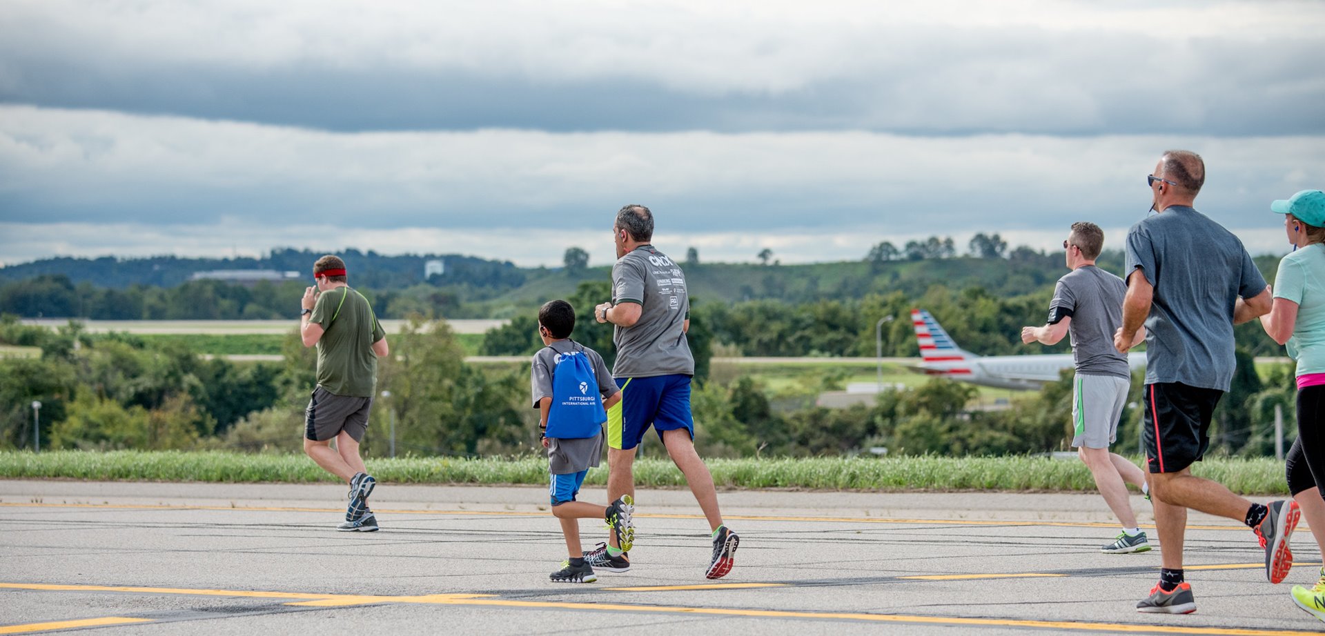 Runners get exclusive access to PIT’s runways at the 2019 FlyBy 5K and 2-Mile Fun Run/Walk presented by CNX Resources
