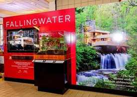 NEW ART AND CULTURAL EXHIBITS SHOWCASE FALLINGWATER, LOCAL SCULPTOR