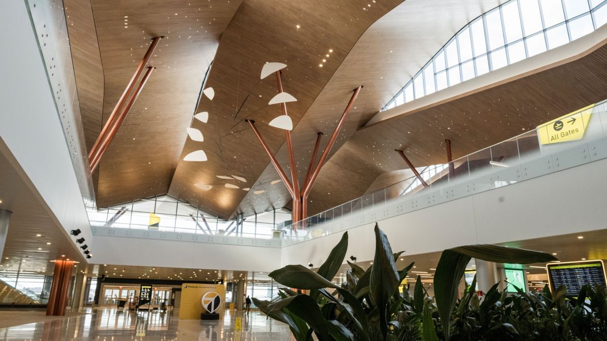 New roadways at the airport